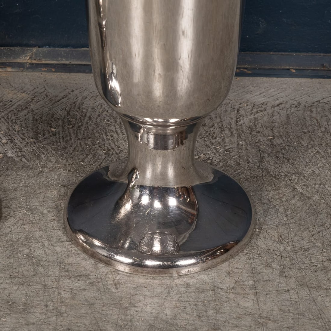 VINTAGE 20thC PAIR OF ENGLISH FLOOR STANDING SILVER PLATED WINE COOLERS - 13
