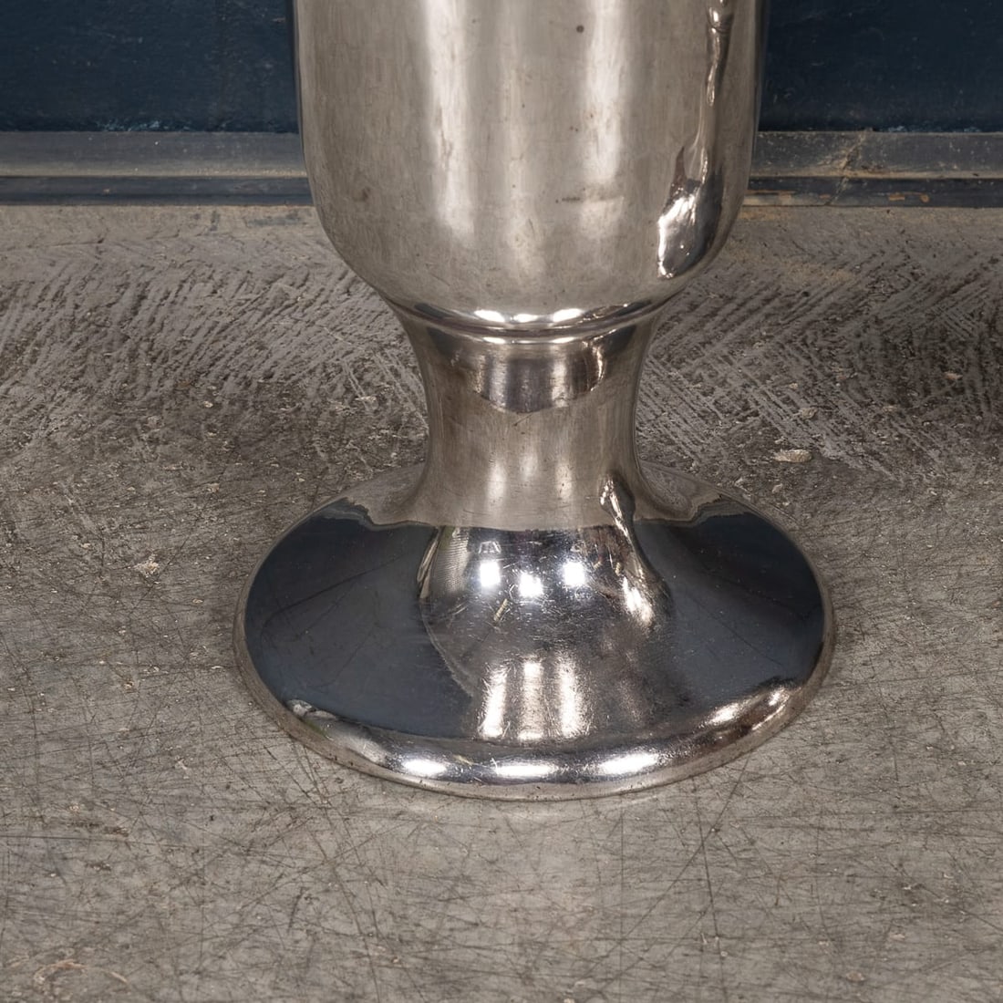 VINTAGE 20thC PAIR OF ENGLISH FLOOR STANDING SILVER PLATED WINE COOLERS - 6