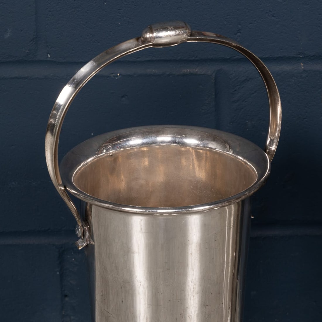 VINTAGE 20thC PAIR OF ENGLISH FLOOR STANDING SILVER PLATED WINE COOLERS - 8