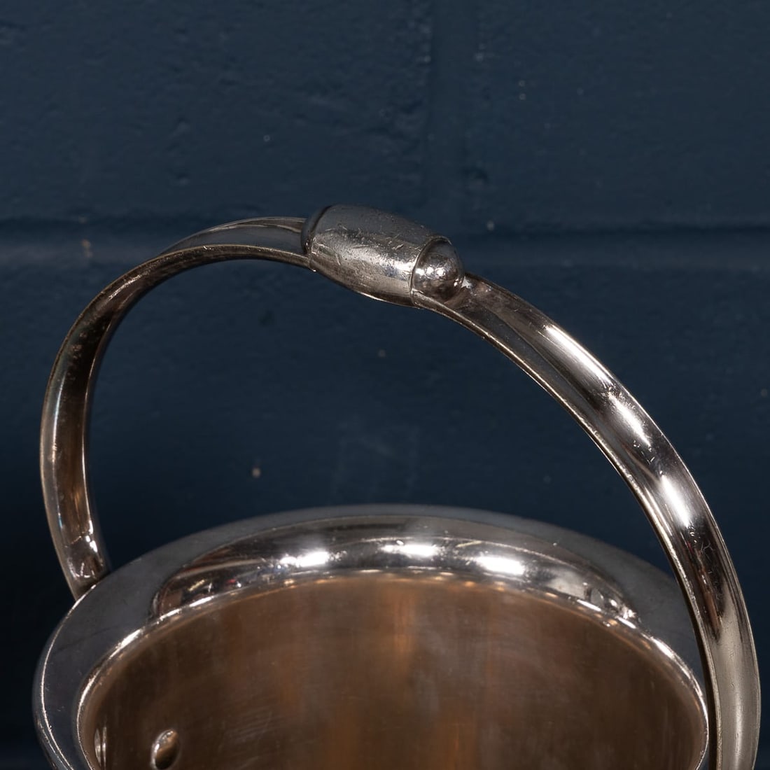 VINTAGE 20thC PAIR OF ENGLISH FLOOR STANDING SILVER PLATED WINE COOLERS - 9