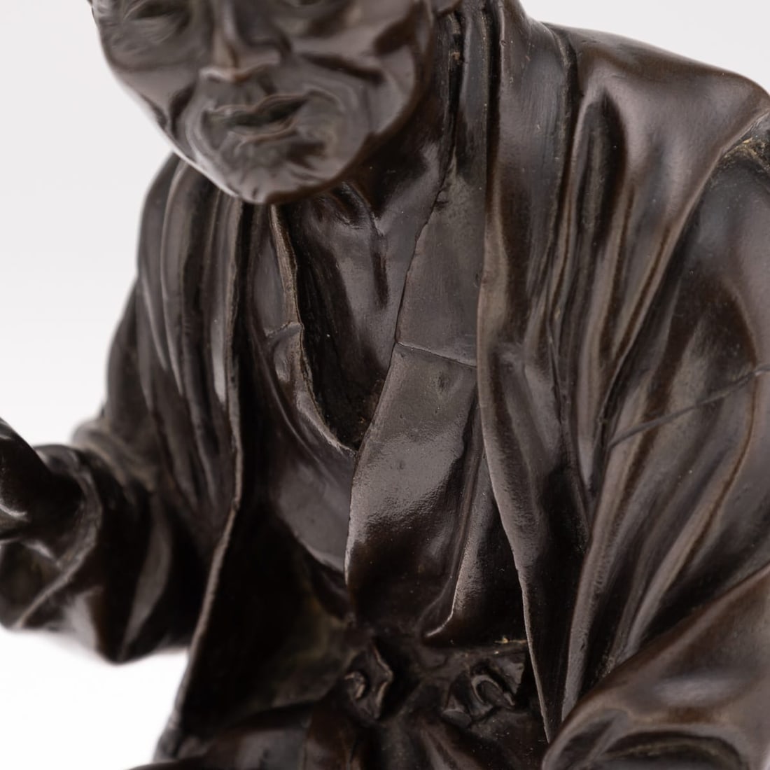 ANTIQUE 19thC JAPANESE MEIJI PERIOD BRONZE OKIMONO C.1890 - 11
