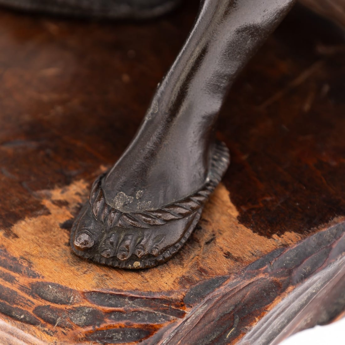 ANTIQUE 19thC JAPANESE MEIJI PERIOD BRONZE OKIMONO C.1890 - 14
