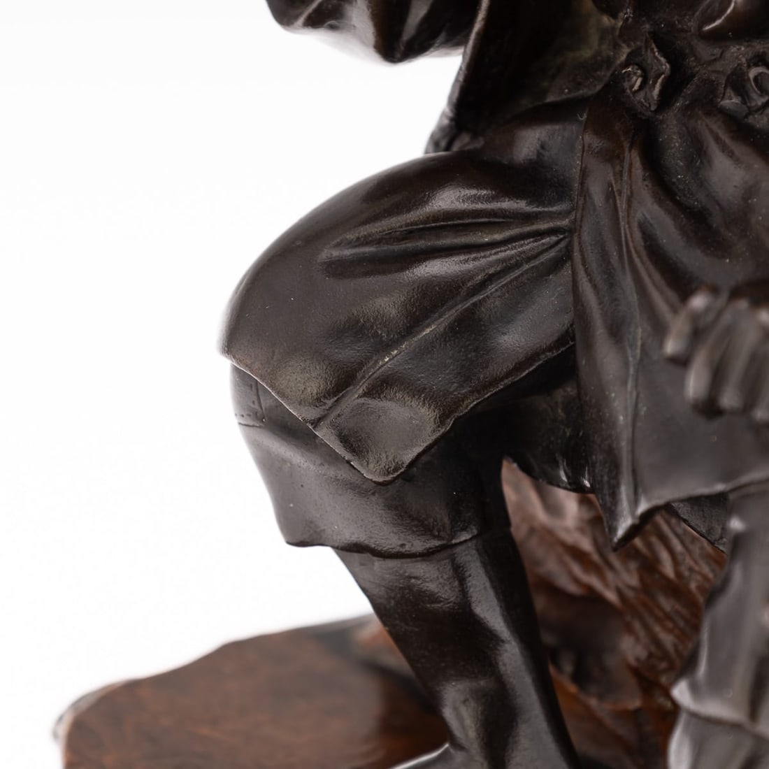 ANTIQUE 19thC JAPANESE MEIJI PERIOD BRONZE OKIMONO C.1890 - 16