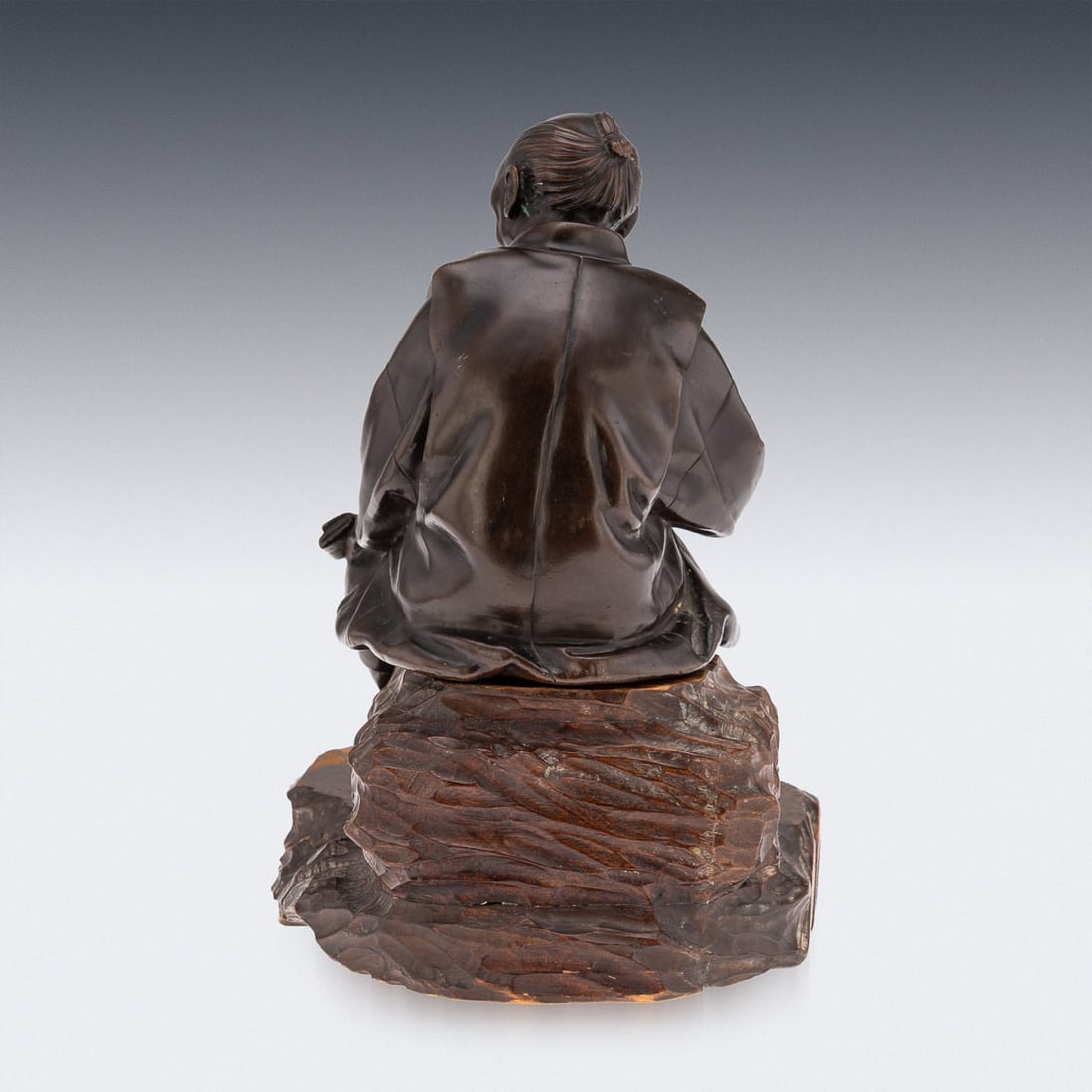 ANTIQUE 19thC JAPANESE MEIJI PERIOD BRONZE OKIMONO C.1890 - 5