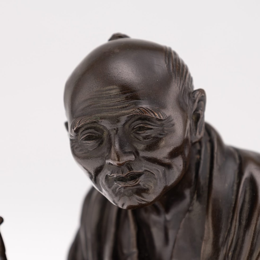 ANTIQUE 19thC JAPANESE MEIJI PERIOD BRONZE OKIMONO C.1890 - 9