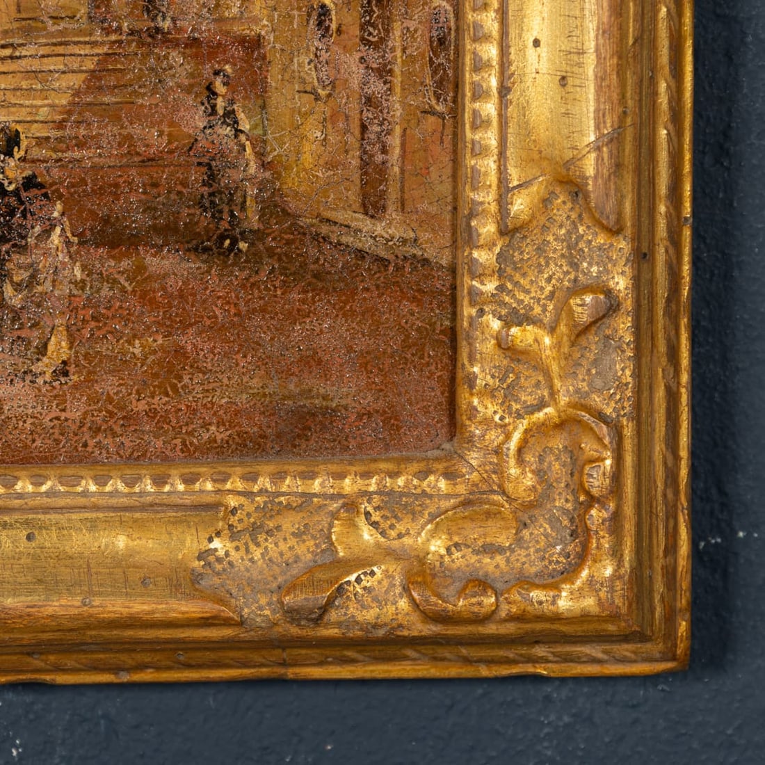 ANTIQUE 20thC PAIR OF VENETIAN CANAL SCENE OIL PAINTINGS BY ALDO GROSSI, ITALY - 14