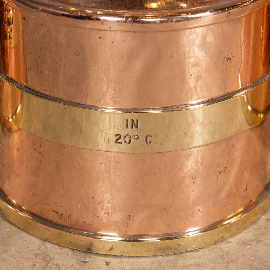VINTAGE 20thC ENGLISH SET OF THREE POLISHED CHECKPUMP PETROL CANISTERS c.1965 - 20