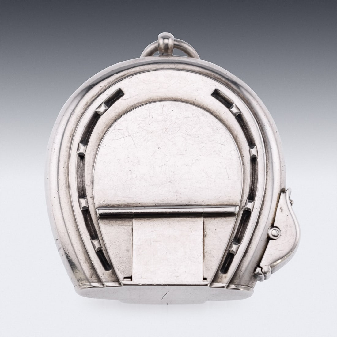 ANTIQUE 19thC VICTORIAN SOLID SILVER LIGHTER & VESTA CASE, LONDON c.1853 - 3