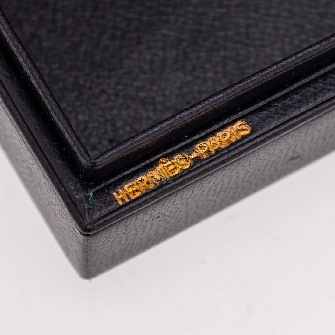 VINTAGE 20thC HERMÈS HARD SIDED BLUE LEATHER TRAVEL GROOMING SET c.1970 - 13