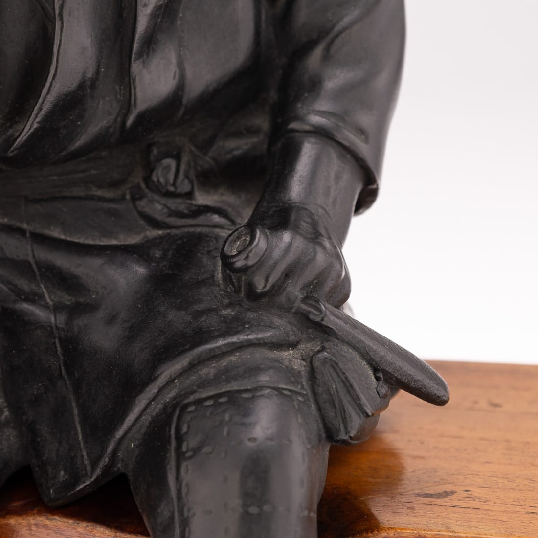 ANTIQUE 19thC JAPANESE MEIJI PERIOD TAKAAKIA BRONZE OKIMONO C.1890 - 13