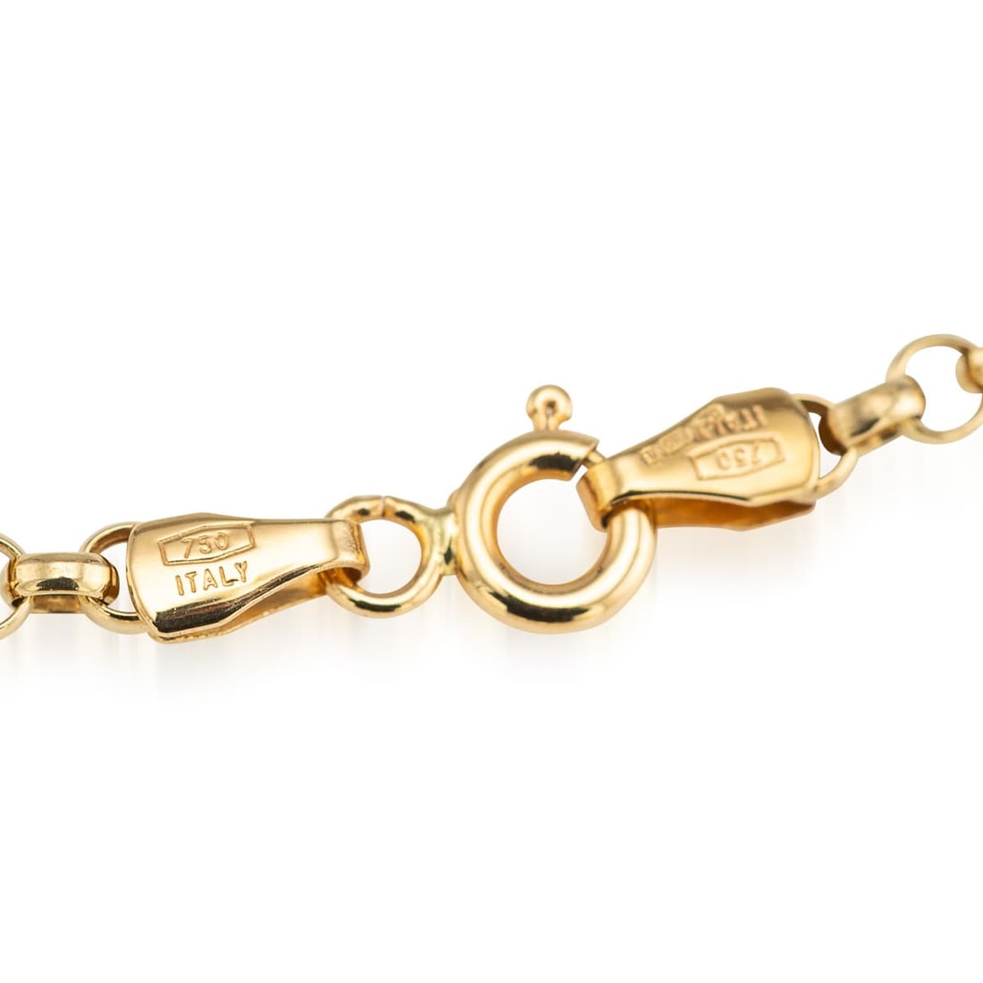 VINTAGE 20thC ITALIAN 18K YELLOW GOLD, OPAL & DIAMOND NECKLACE - 5