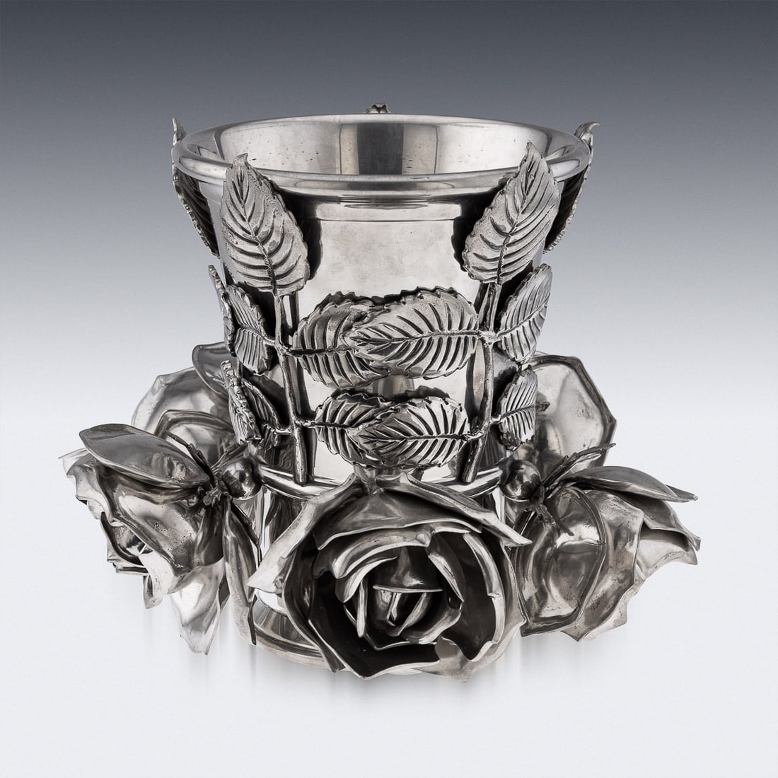 LATE 20THC ITALIAN PEWTER WINE COOLER BY PIERO FIGURA FOR ATENA - 3