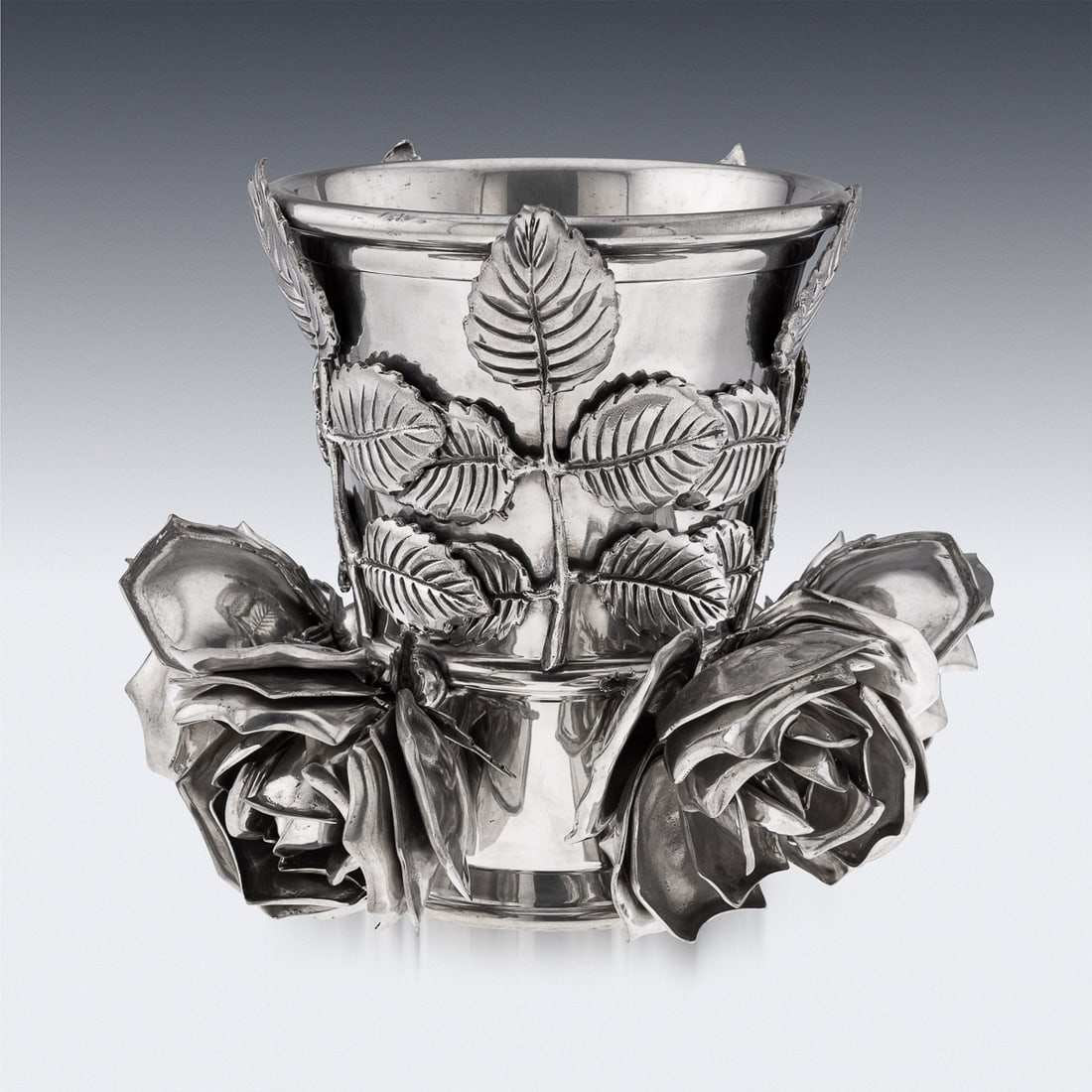 LATE 20THC ITALIAN PEWTER WINE COOLER BY PIERO FIGURA FOR ATENA - 4