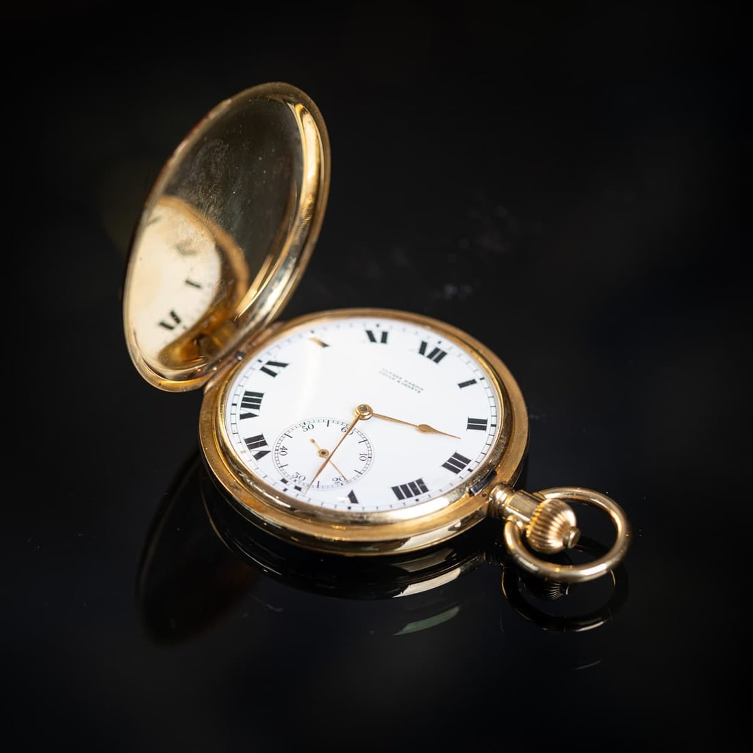 ANTIQUE 20thC SWISS 18K GOLD ULYSSE NARDIN LOCLE & GENÈVE POCKET WATCH - 2