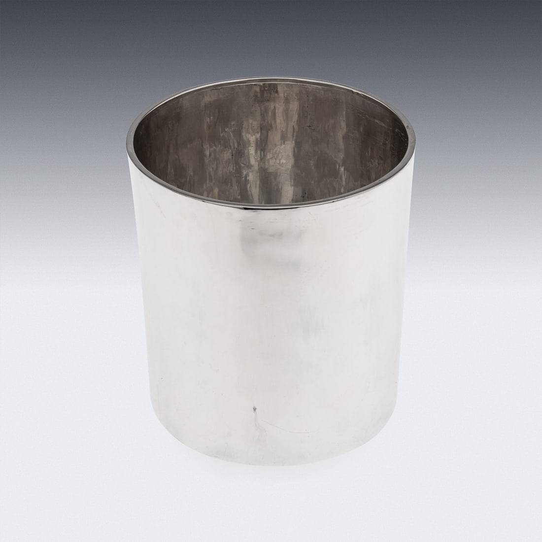 VINTAGE 20thC ITALIAN SOLID SILVER ICE BUCKET & SIX BEAKERS, FLORENCE c.1970 - 4