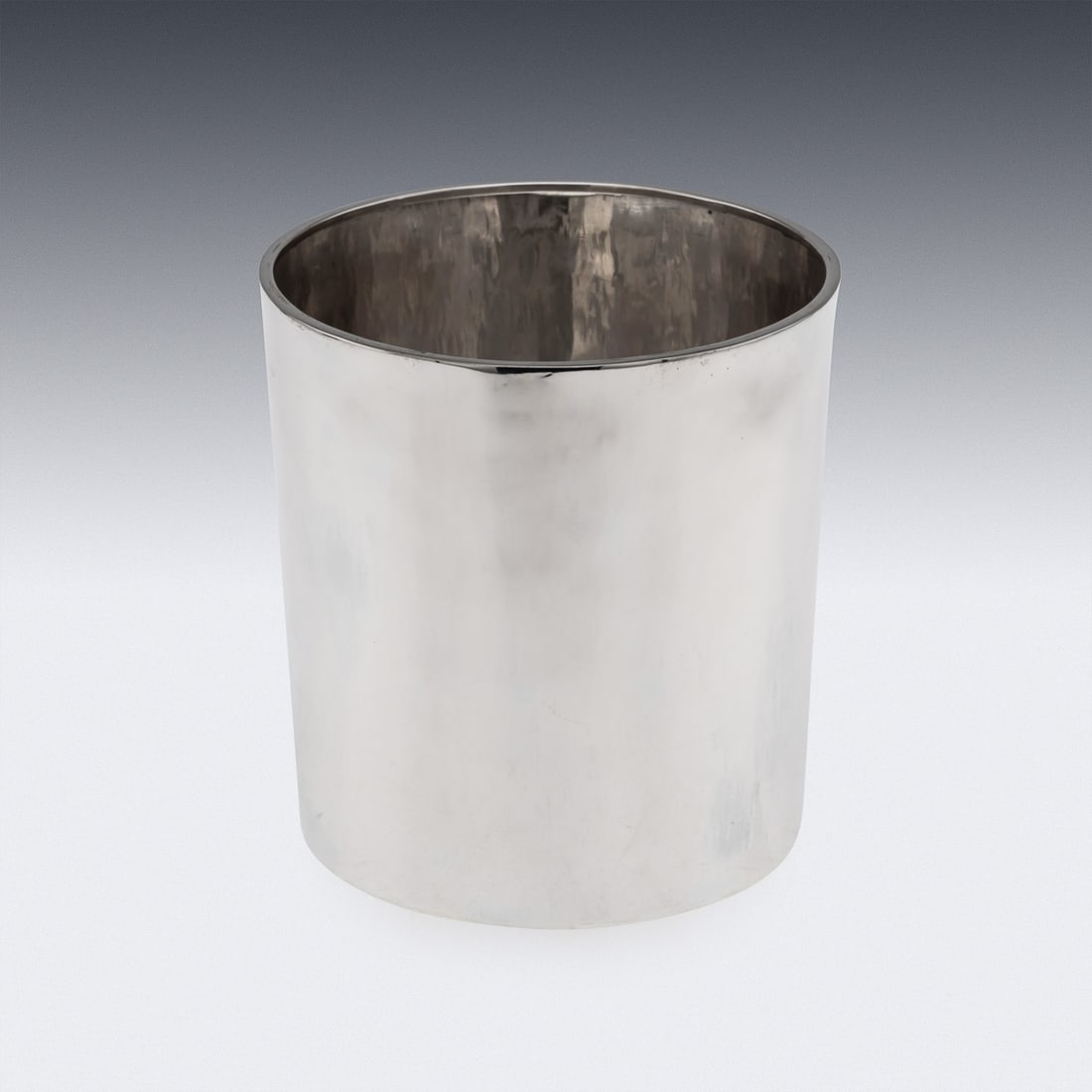 VINTAGE 20thC ITALIAN SOLID SILVER ICE BUCKET & SIX BEAKERS, FLORENCE c.1970 - 6