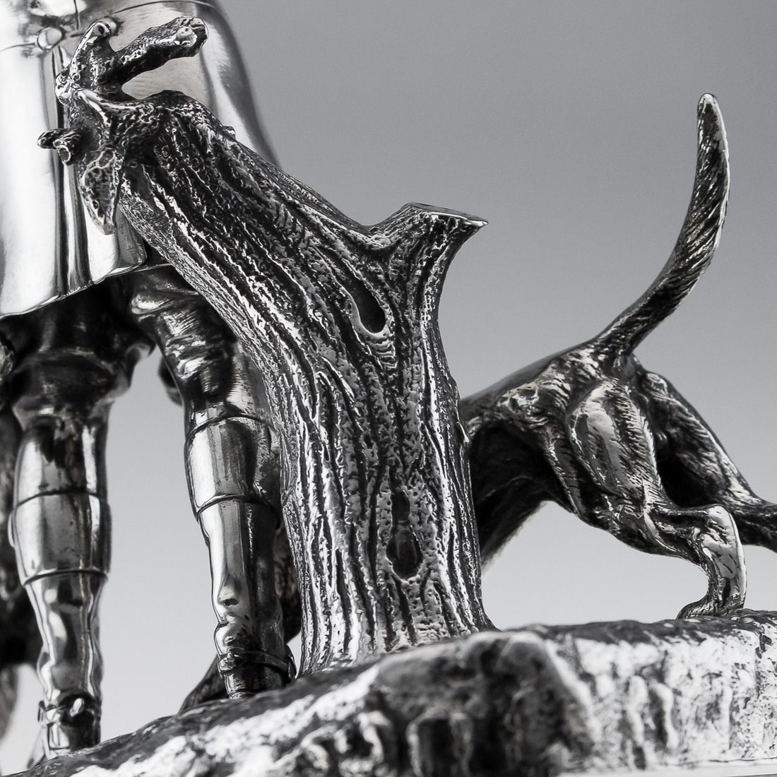ANTIQUE 19thC VICTORIAN SOLID SILVER HUNTING TROPHY, ELKINGTON c.1894 - 16