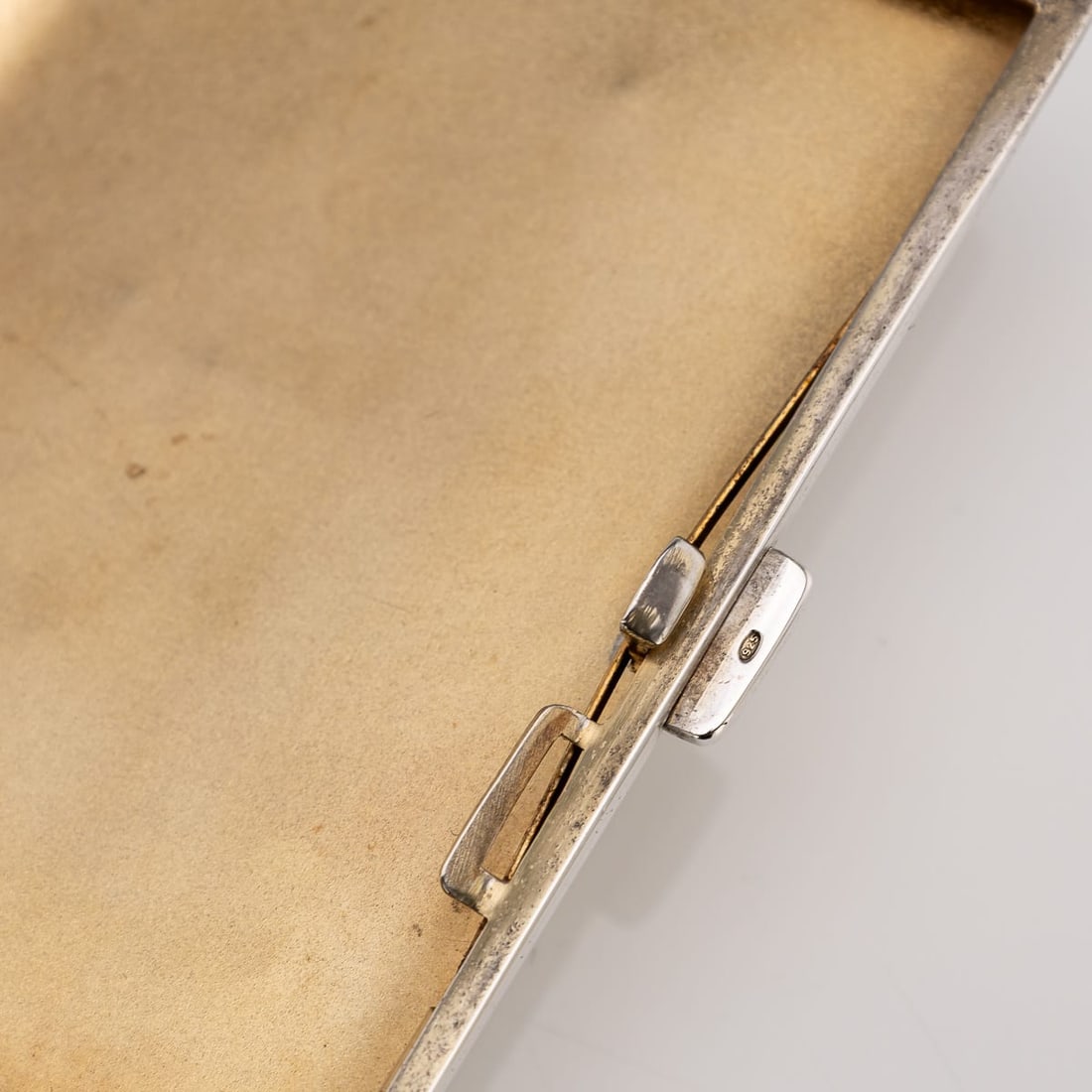 20thC ART DECO SOLID SILVER & GUILLOCHE ENAMEL CIGARETTE CASE c.1929 - 7