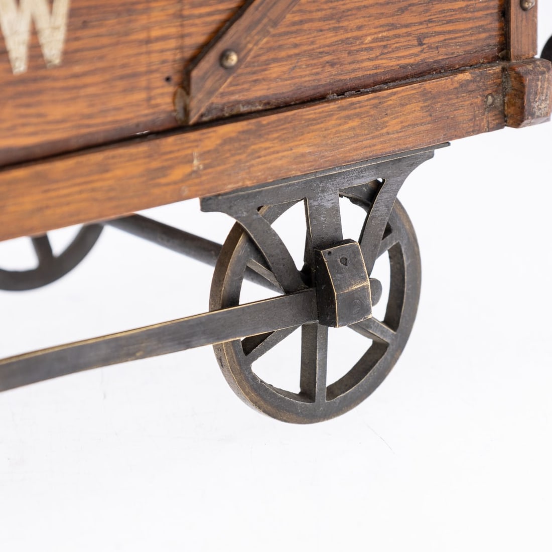 ANTIQUE 20thC EDWARDIAN OAK GWR RAILWAY LOCOMOTIVE TENDER BOX c.1900 - 16