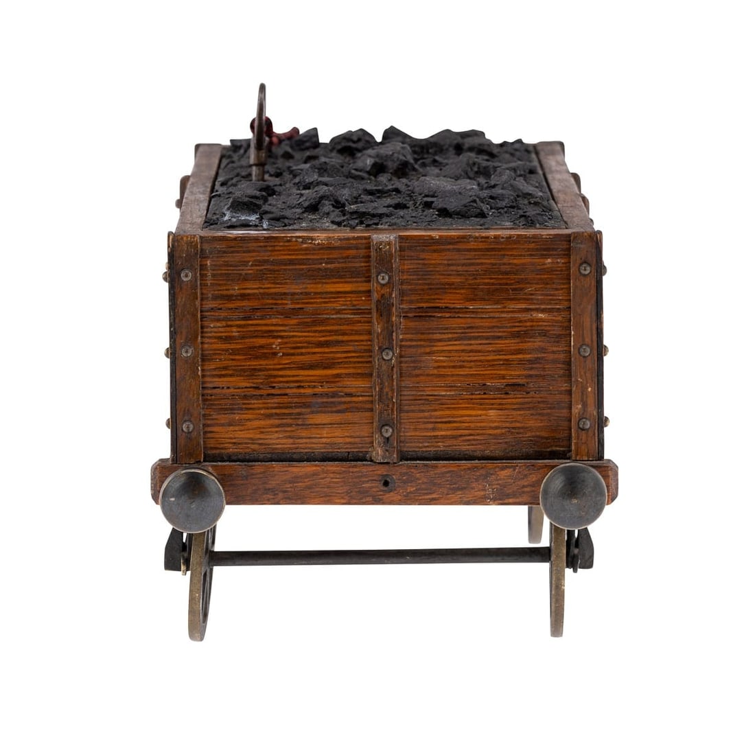 ANTIQUE 20thC EDWARDIAN OAK GWR RAILWAY LOCOMOTIVE TENDER BOX c.1900 - 4