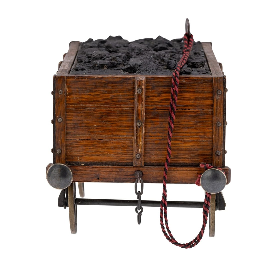 ANTIQUE 20thC EDWARDIAN OAK GWR RAILWAY LOCOMOTIVE TENDER BOX c.1900 - 6