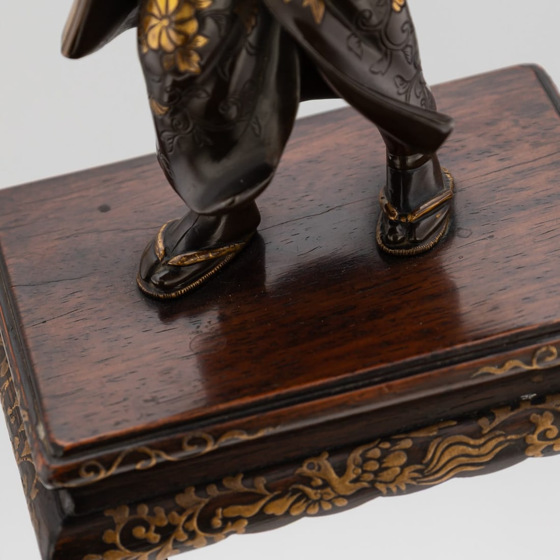 ANTIQUE 19thC JAPANESE GILT BRONZE FIGURE OF A KAWARABAN BY MIYAO EISUKE COMPANY C.1890 - 17
