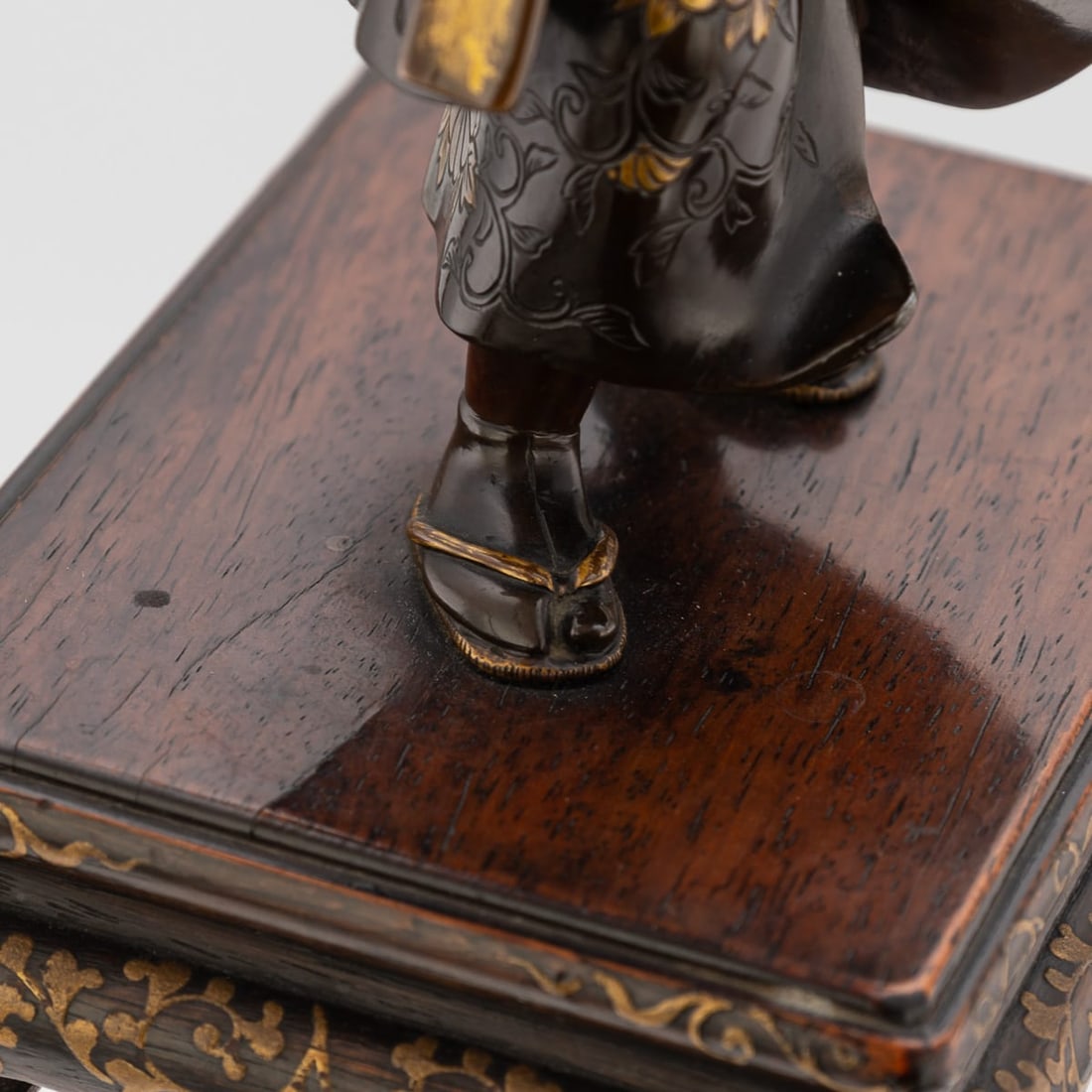 ANTIQUE 19thC JAPANESE GILT BRONZE FIGURE OF A KAWARABAN BY MIYAO EISUKE COMPANY C.1890 - 18