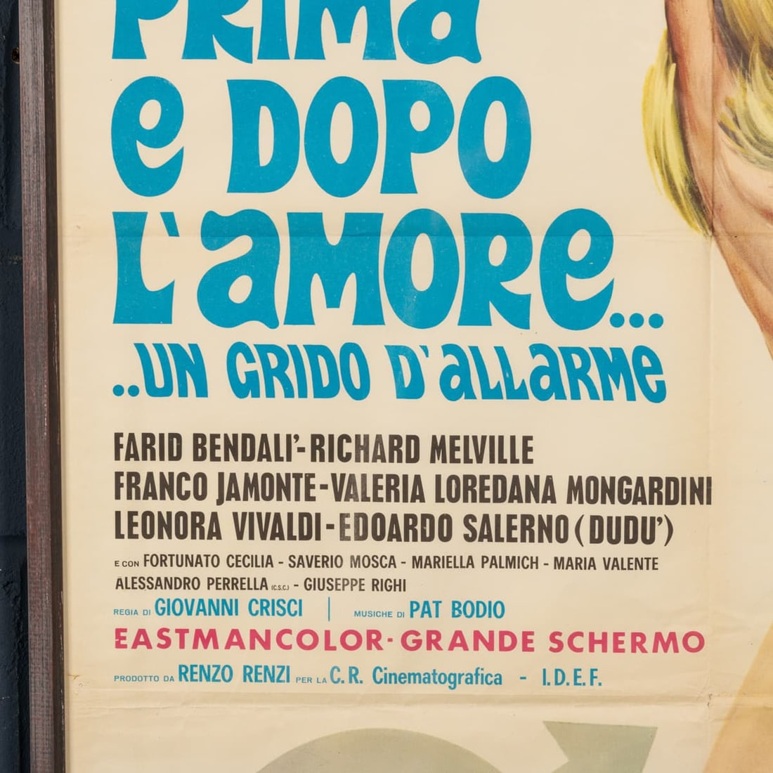 20thC ITALIAN FILM POSTER FOR "PRIMA E DOPO L'AMORE.. UN GRIDO D'ALLARME" c.1971 - 10