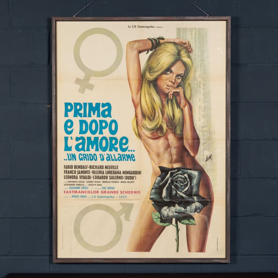 20thC ITALIAN FILM POSTER FOR "PRIMA E DOPO L'AMORE.. UN GRIDO D'ALLARME" c.1971 - 2