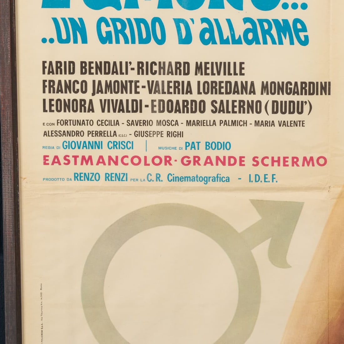 20thC ITALIAN FILM POSTER FOR "PRIMA E DOPO L'AMORE.. UN GRIDO D'ALLARME" c.1971 - 3