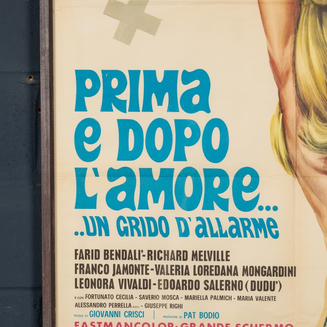 20thC ITALIAN FILM POSTER FOR "PRIMA E DOPO L'AMORE.. UN GRIDO D'ALLARME" c.1971 - 9