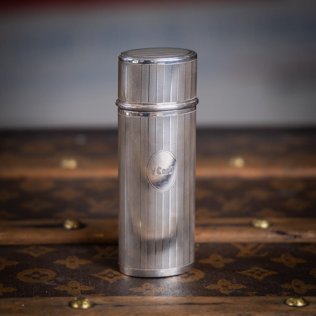 ANTIQUE 20thC AMERICAN SOLID SILVER CIGAR TUBE BY TIFFANY & CO - 2