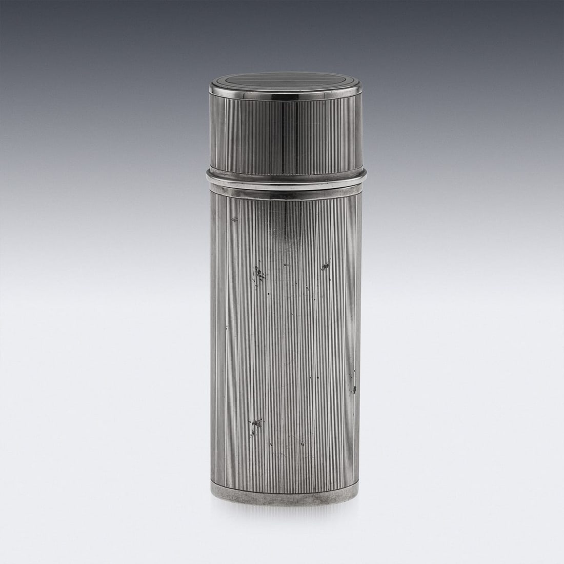 ANTIQUE 20thC AMERICAN SOLID SILVER CIGAR TUBE BY TIFFANY & CO - 5