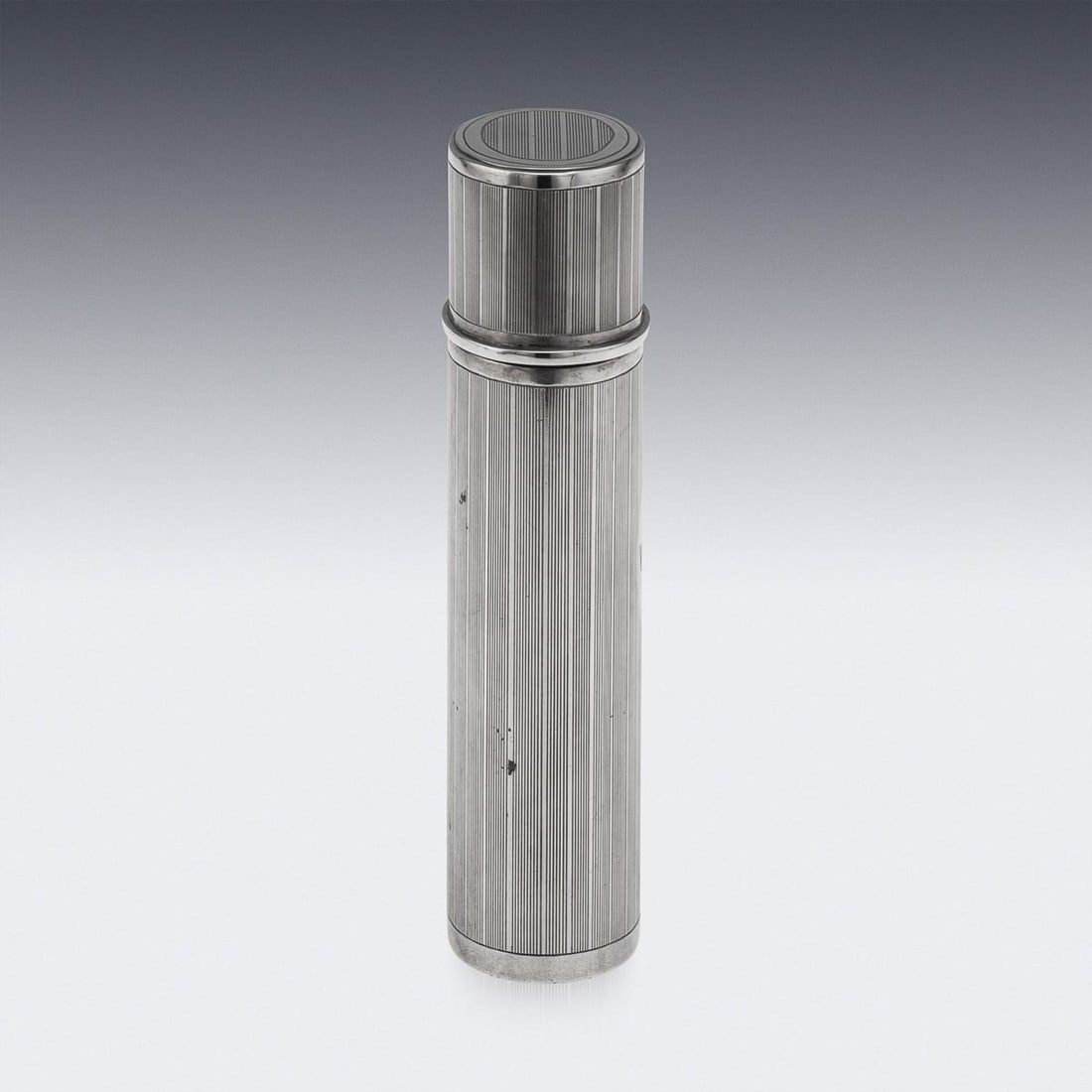 ANTIQUE 20thC AMERICAN SOLID SILVER CIGAR TUBE BY TIFFANY & CO - 6