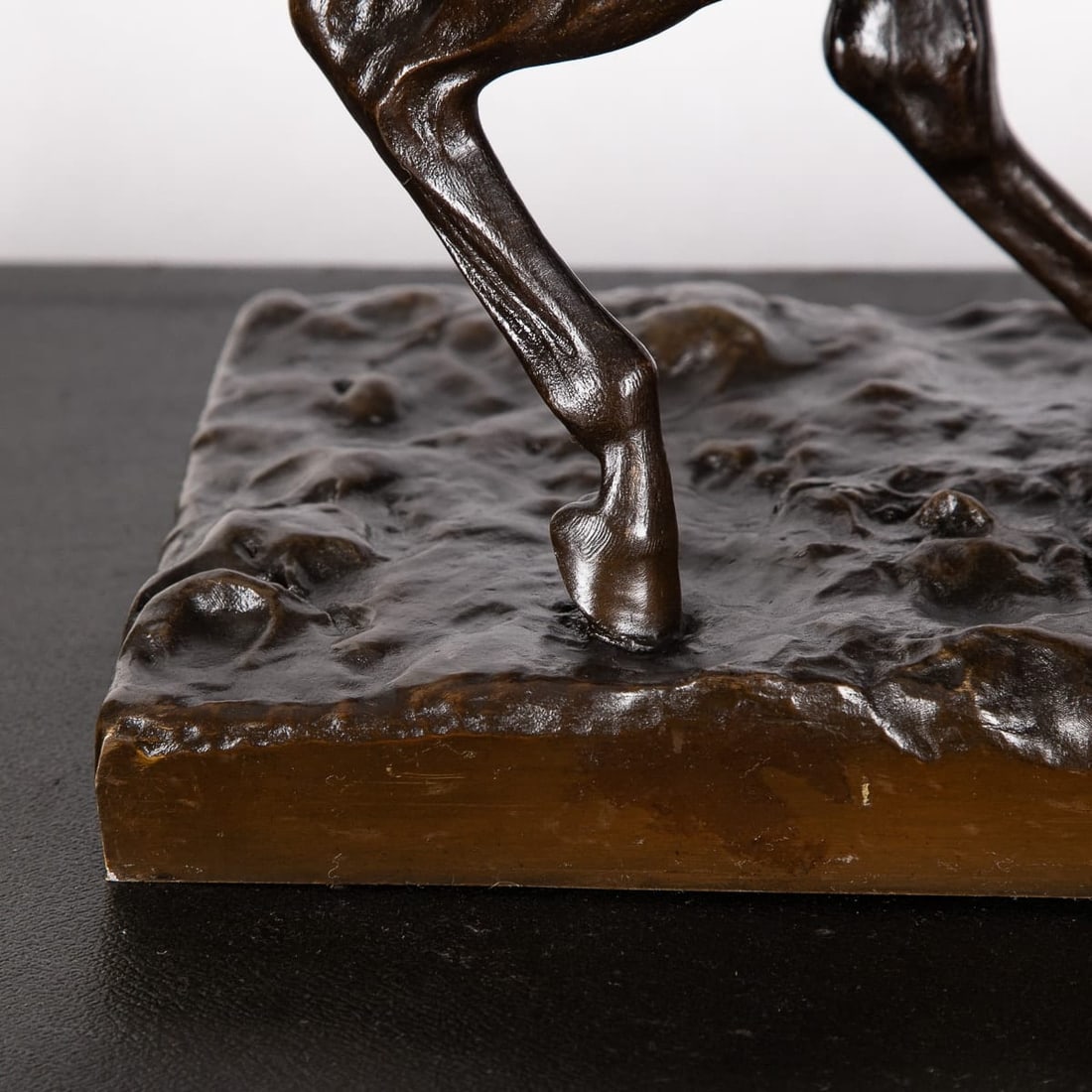 ANTIQUE 19thC FRENCH BRONZE OF A POLO PLAYER, JOSEPH CUVELIER c.1870 - 11