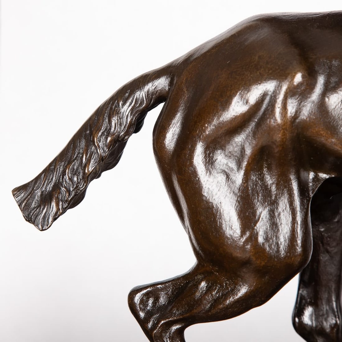 ANTIQUE 19thC FRENCH BRONZE OF A POLO PLAYER, JOSEPH CUVELIER c.1870 - 13