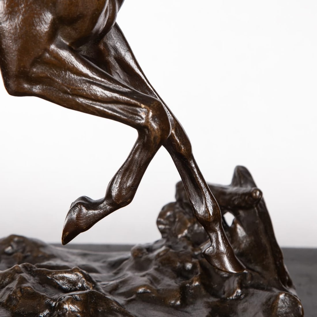 ANTIQUE 19thC FRENCH BRONZE OF A POLO PLAYER, JOSEPH CUVELIER c.1870 - 7