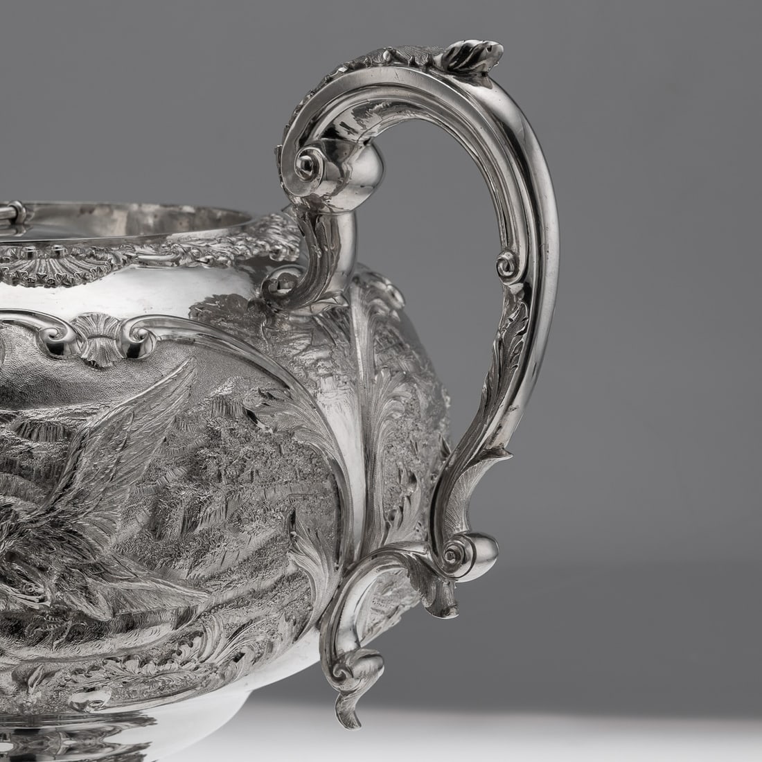 ANTIQUE 19thC WILLIAM IV SOLID SILVER HOT WATER KETTLE / SAMOVAR, LONDON c.1837 - 12