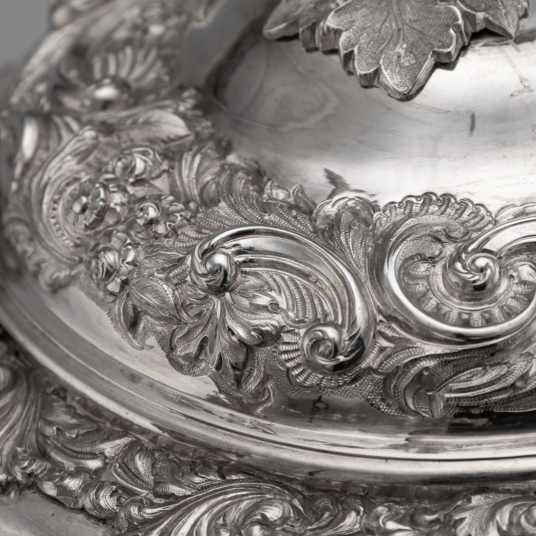 ANTIQUE 19thC WILLIAM IV SOLID SILVER HOT WATER KETTLE / SAMOVAR, LONDON c.1837 - 16