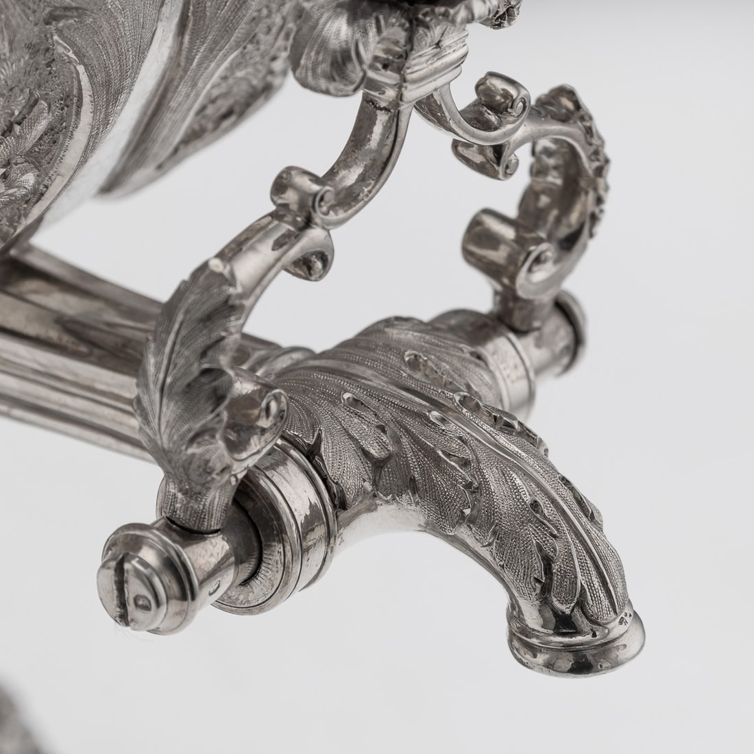 ANTIQUE 19thC WILLIAM IV SOLID SILVER HOT WATER KETTLE / SAMOVAR, LONDON c.1837 - 18