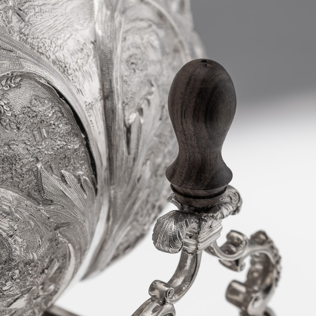 ANTIQUE 19thC WILLIAM IV SOLID SILVER HOT WATER KETTLE / SAMOVAR, LONDON c.1837 - 19