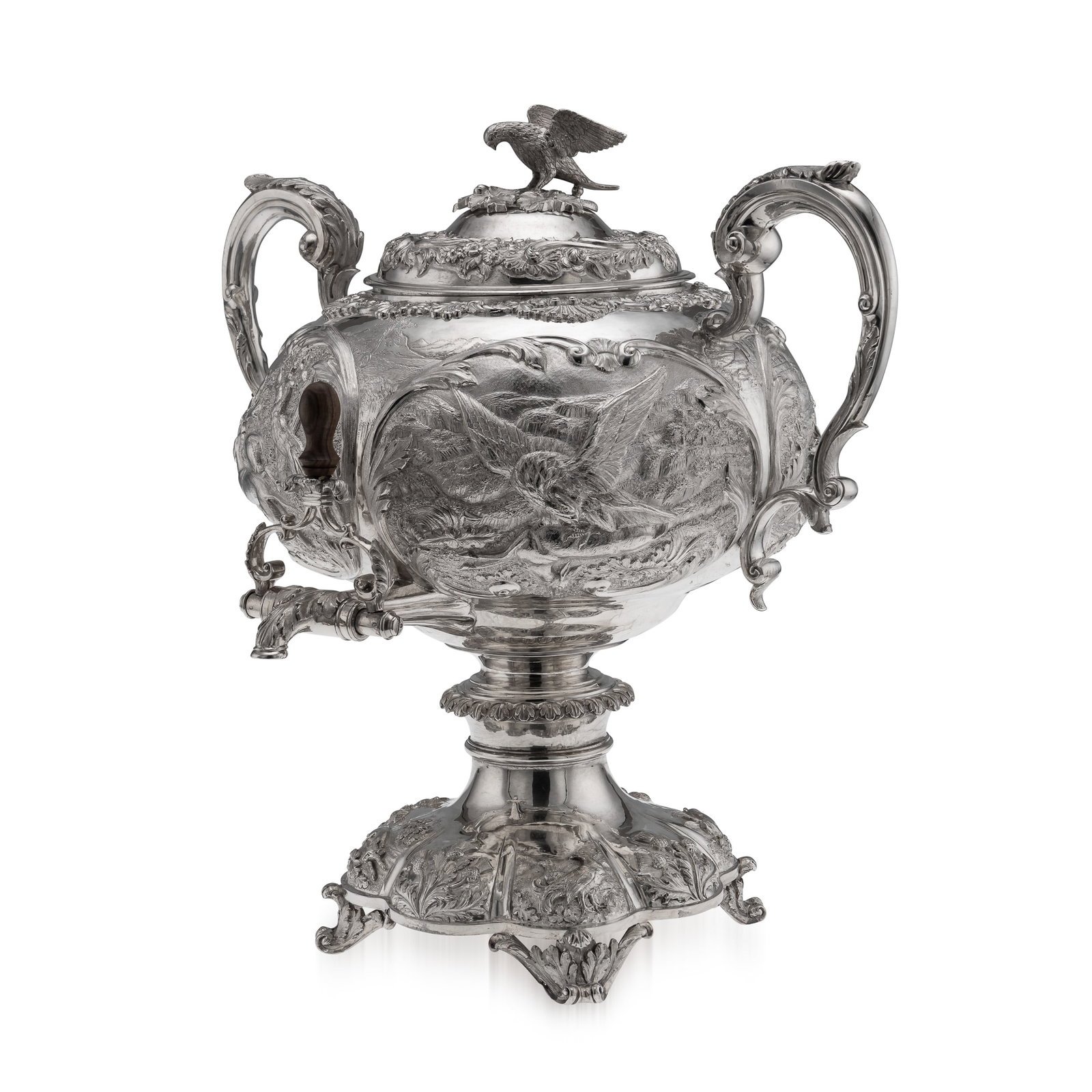 ANTIQUE 19thC WILLIAM IV SOLID SILVER HOT WATER KETTLE / SAMOVAR, LONDON c.1837 (1 of 20)