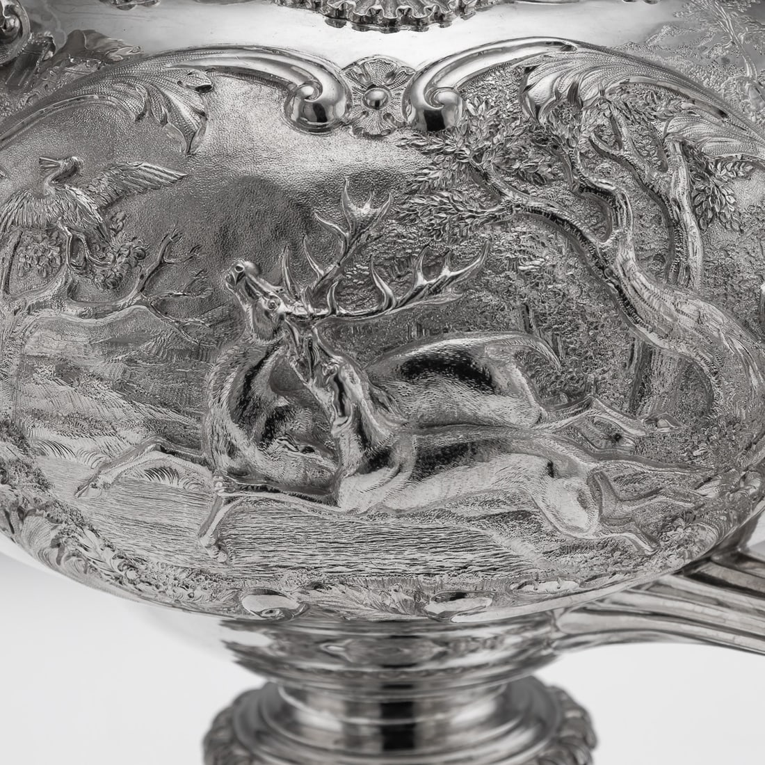 ANTIQUE 19thC WILLIAM IV SOLID SILVER HOT WATER KETTLE / SAMOVAR, LONDON c.1837 - 20