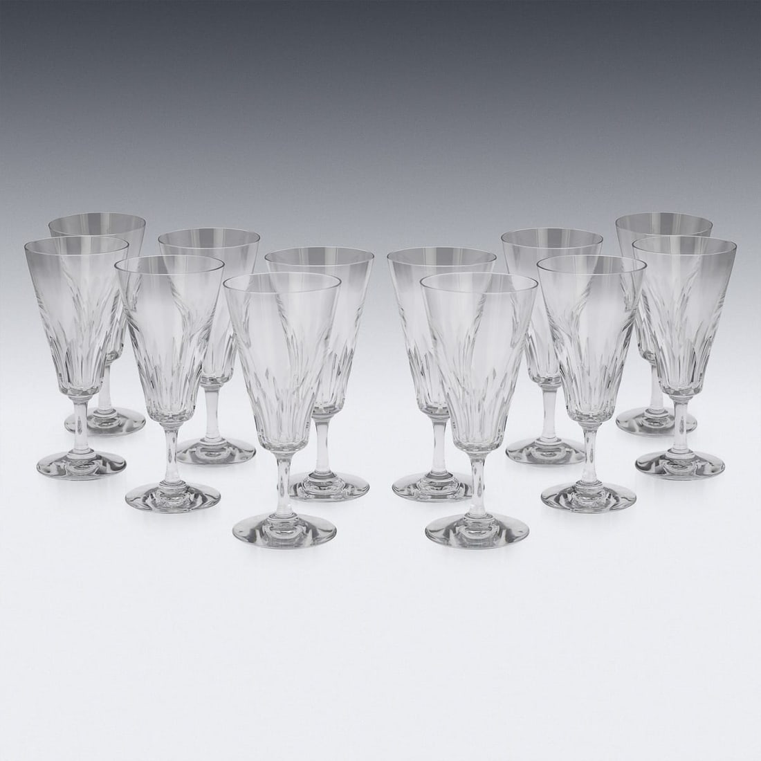 COMPLETE SET OF 36 DRINKING GLASSES BY BACCARAT, FRANCE c.1960 - 16