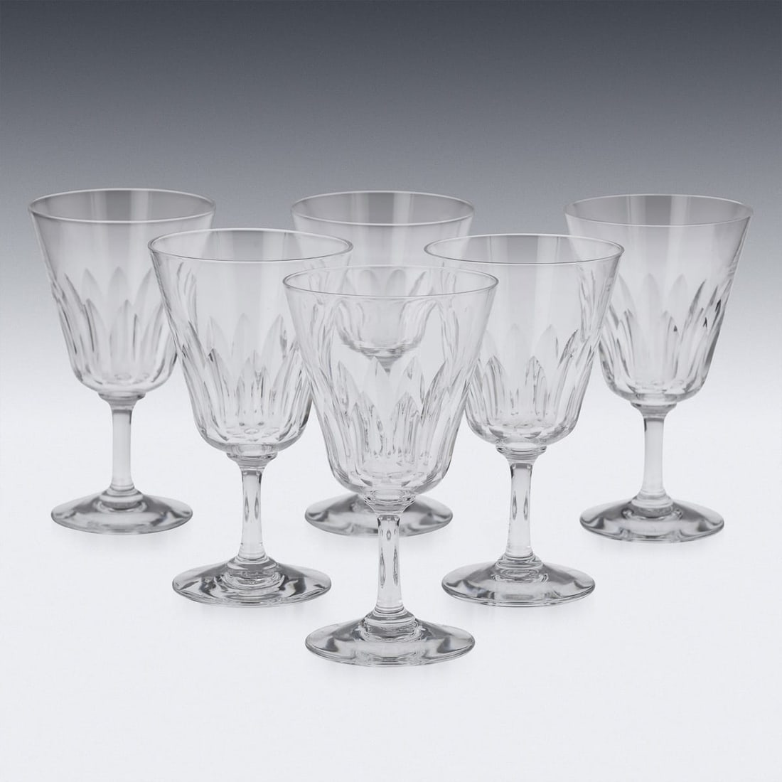 COMPLETE SET OF 36 DRINKING GLASSES BY BACCARAT, FRANCE c.1960 - 4