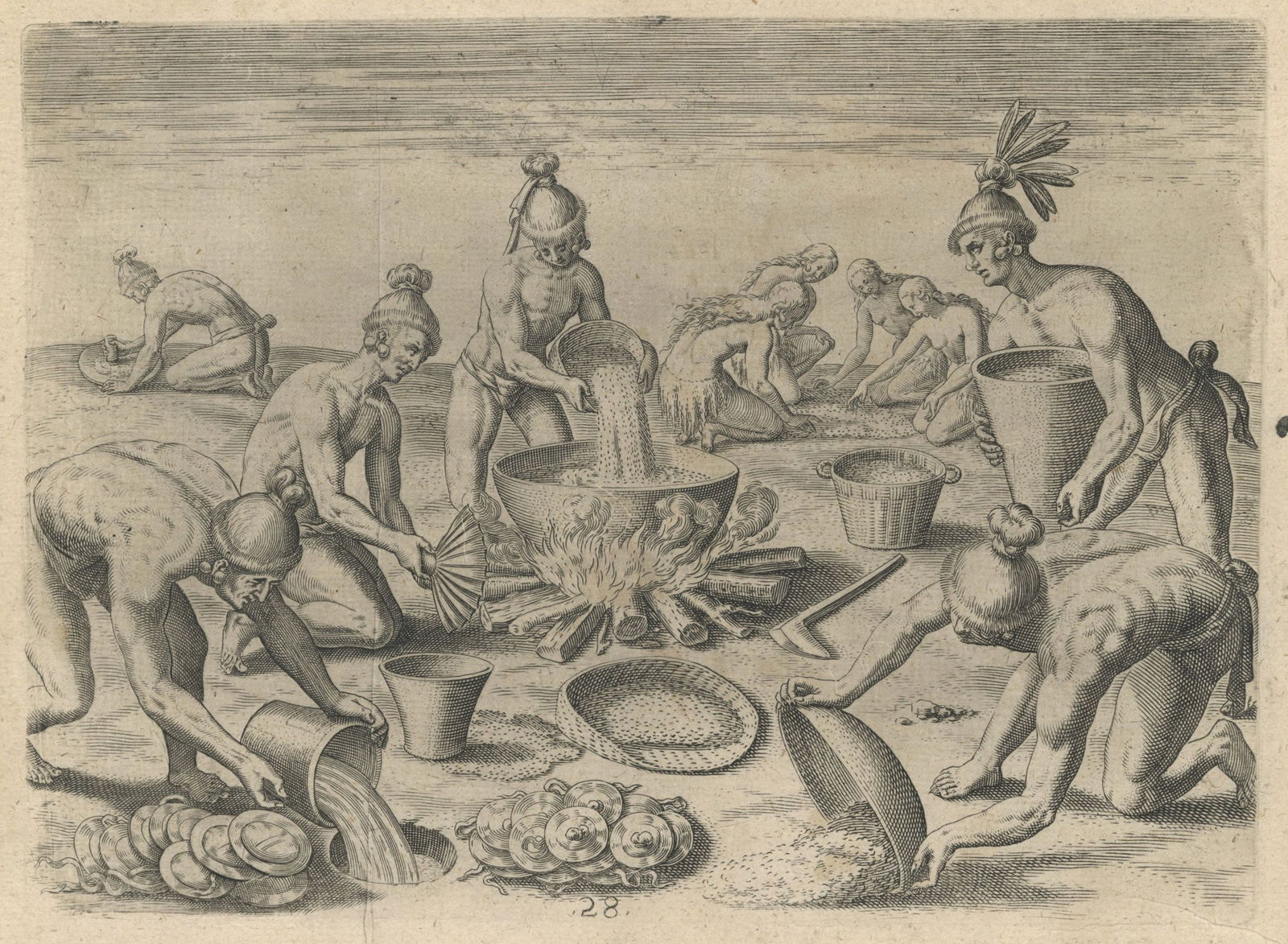 Preparations for a Feast "conviviorum apparatus" DeBry grand voyages (1 of 3)