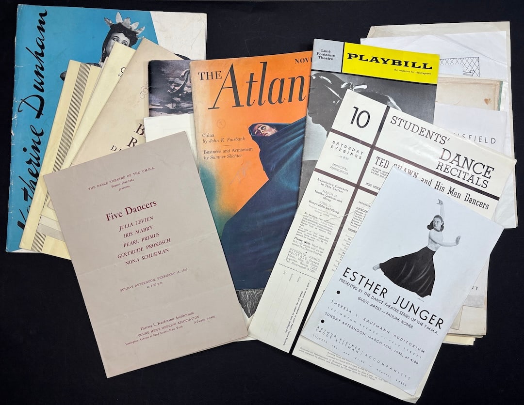 Dance & ballet programs etc., 1930s-40s: Martha Graham, Merce Cunningham, Katherine Dunham… (1 of 17)