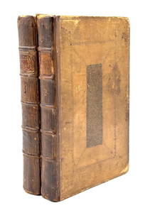 Jeremy Collier: Essays upon Several Moral Subjects, 2 volumes, 1720-1732: London: J. & J. Knapton, et al./ George Strahan / J. Morphew, 1720, 1732. 8vo, contemporary paneled calf, 2 volumes, good with some wear to joints, neatly strengthened inner hinges, one outer joint al