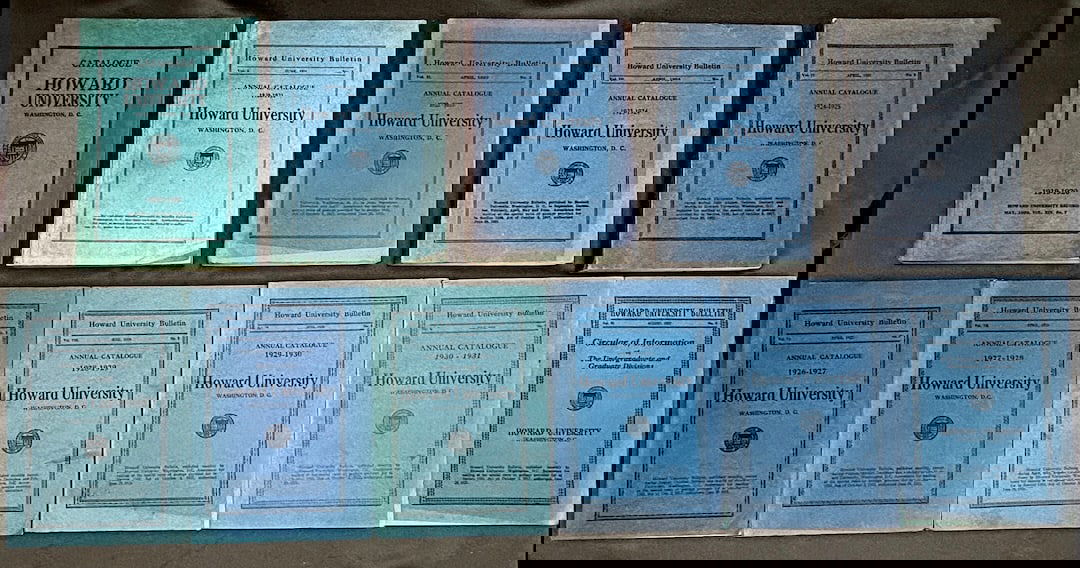 11 Howard University Annual Catalogs, 1919-1932 (1 of 20)