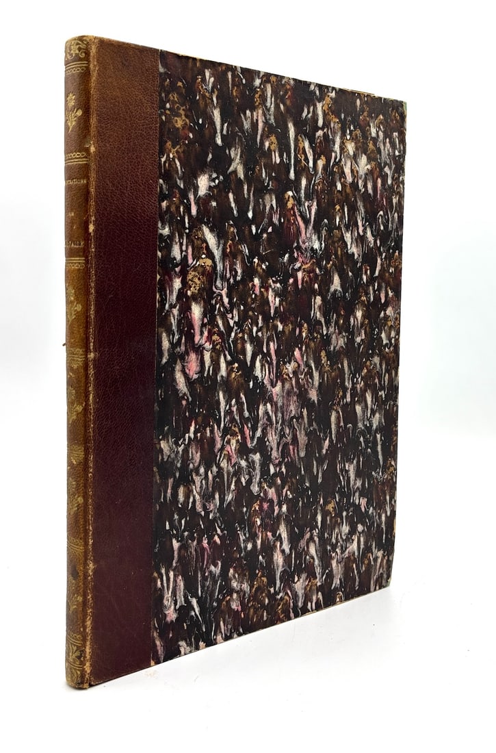 Voltaire: 1820s bound volume of 35 engraved plates by Desenne: Illustration volume only for a 19th Century French multi-volume set of Voltaire's Works (most likely this was Chefs-D'Oeuvre Dramatiques de Voltaire) published by Menard & Desenne., and featuring almo